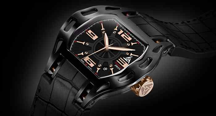 Black automatic sport watch Black automatic sport watch