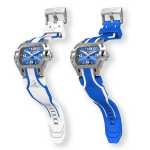 White and Blue Bracelet for Automatic Swiss Watches SX7