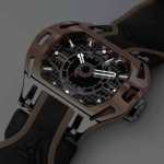 Dial luminova of an automatic gold watch for men SX2