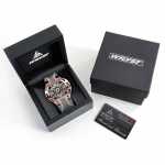 Watch box with a rose gold automatic watch Wryst