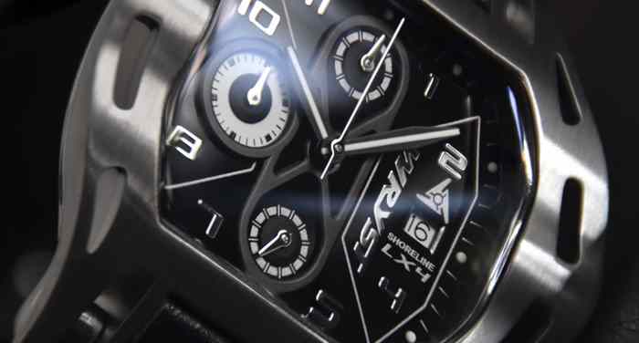Black dial sport watch