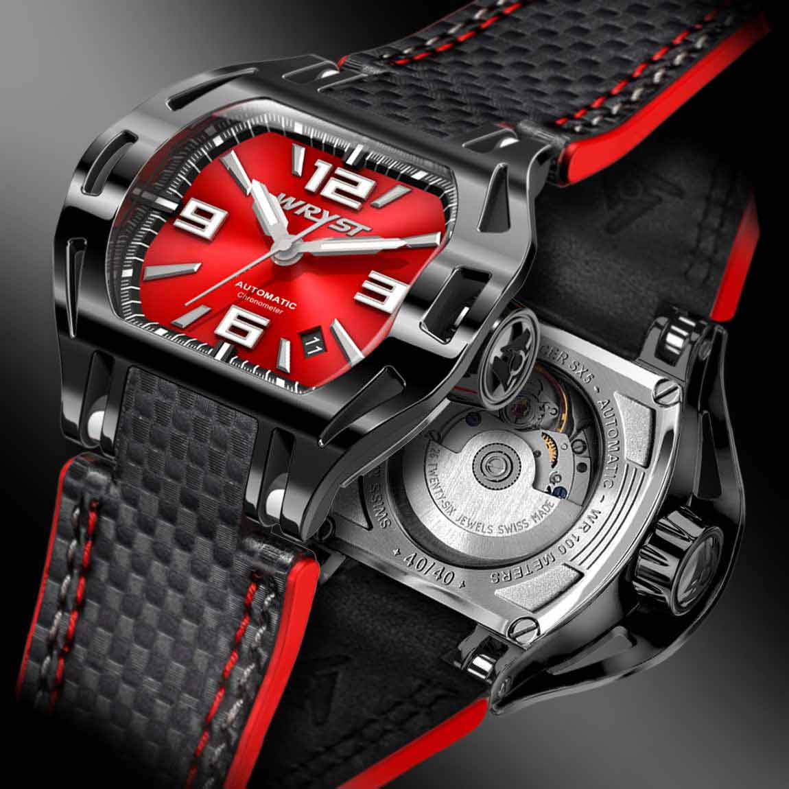 Black Automatic Watches for Motorsports