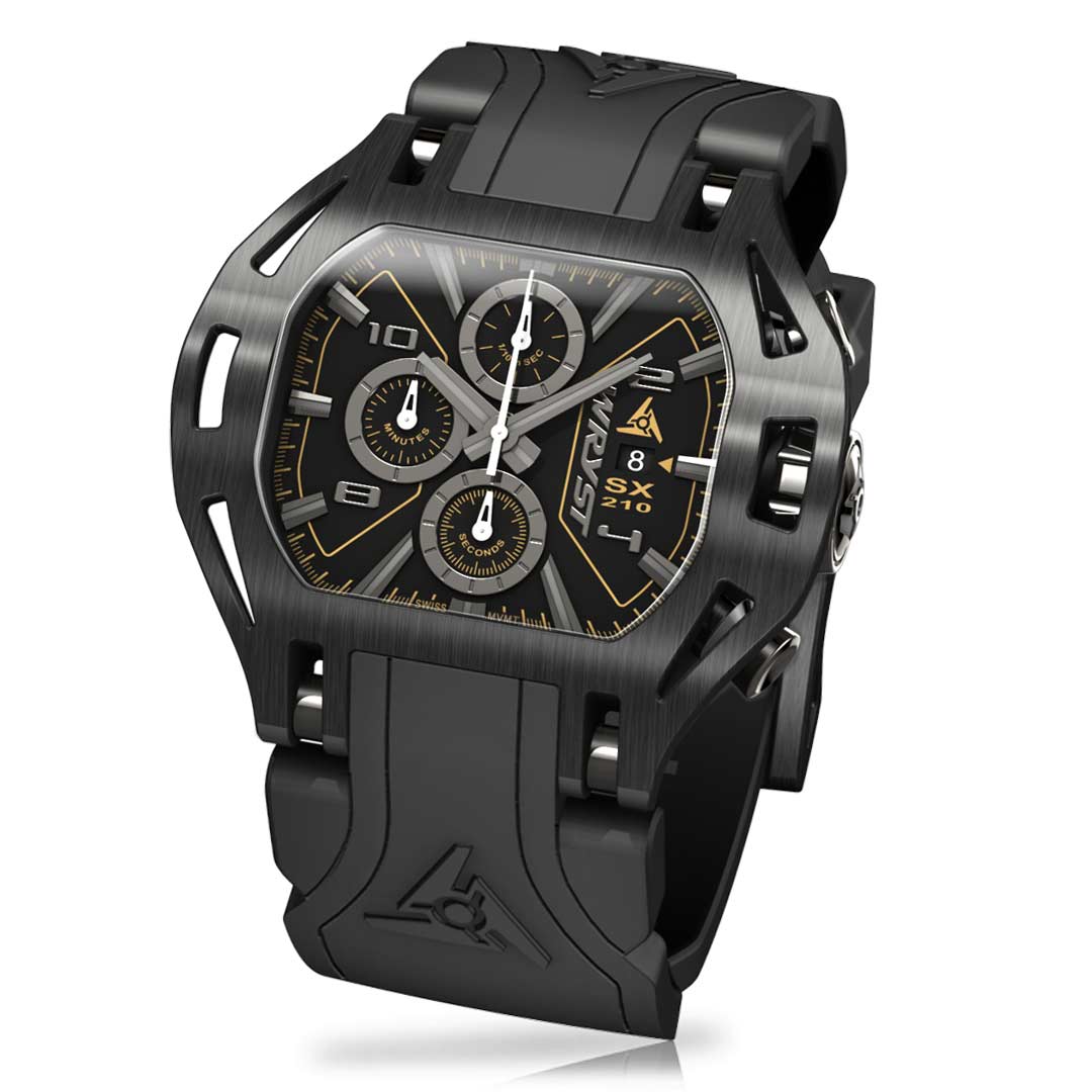 Wryst black chronograph Swiss watch SX210