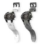 White Watch with a Black DLC Case