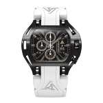 Black and White Watch Swiss Chronograph