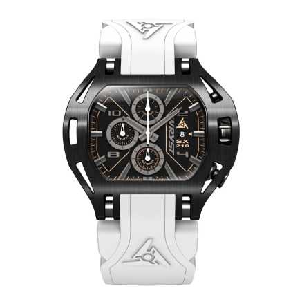 Black and White Watch Swiss Chronograph
