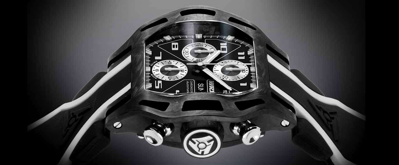Carbon Fiber Automatic Chronograph Watch Wryst Paragon