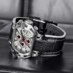 Elegant Swiss Luxury Leather Watch for Racing