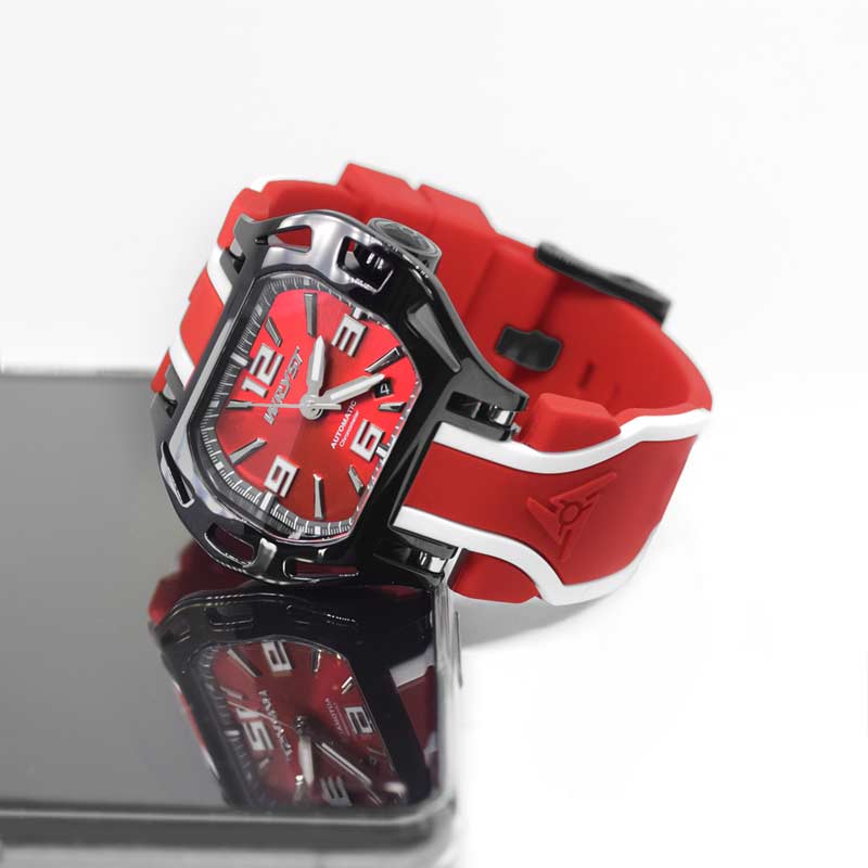 Red Automatic men watch Wryst SX8 Swiss Movement