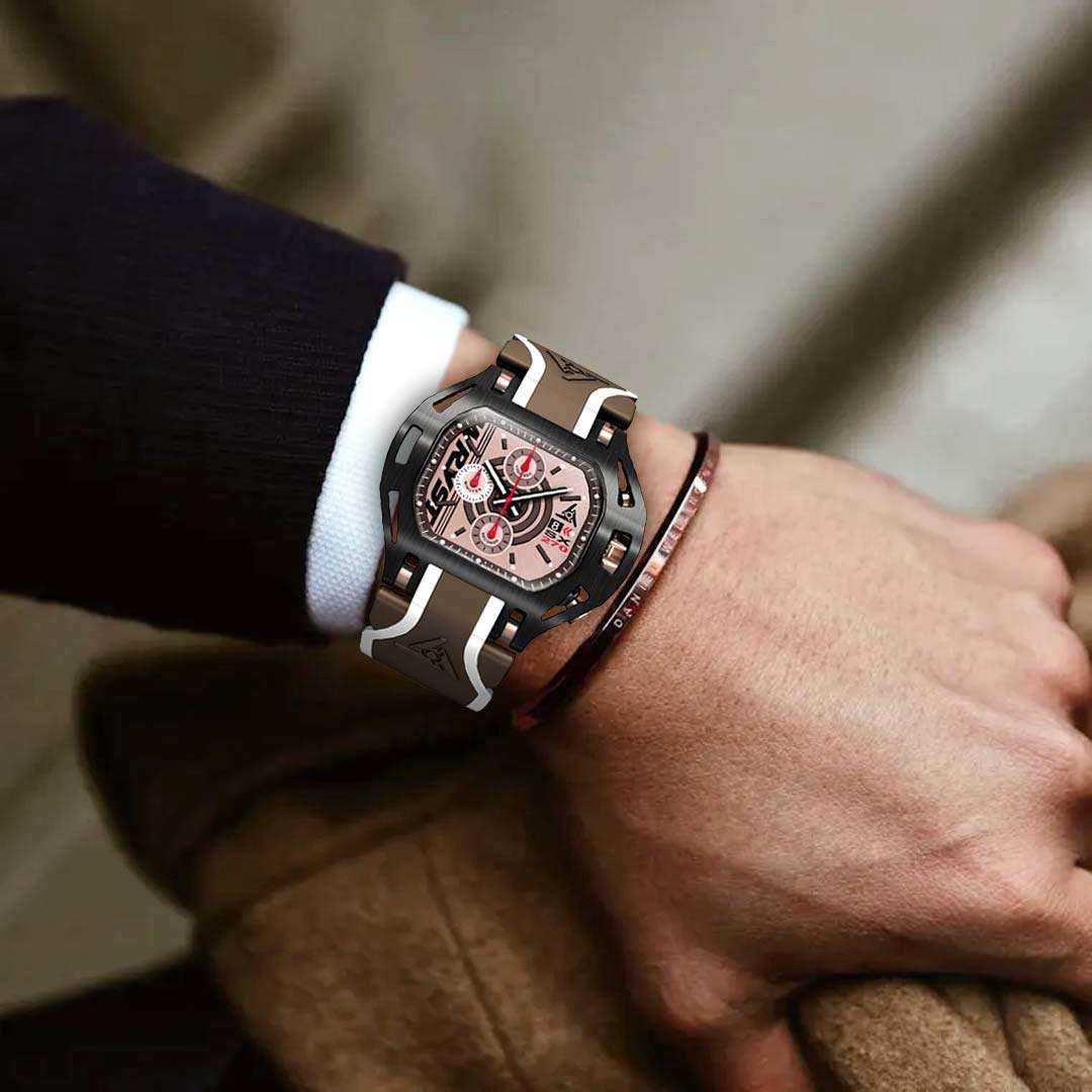 Winter Watch with Brown Bracelet