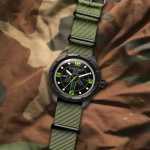 Green Military Watch for Fishing or Hunting