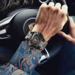 Chronograph Swiss Watch Worn on the Wrist