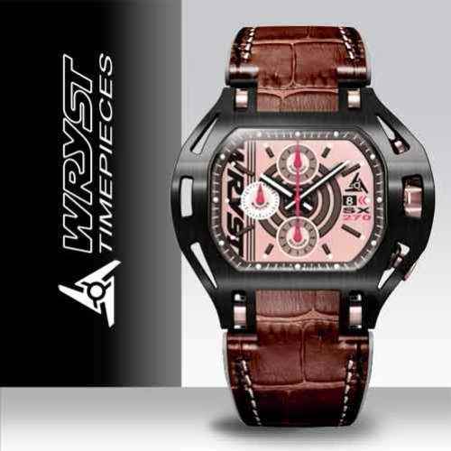 Wryst Black with Gold Watch Force SX270 with Leather Bracelet