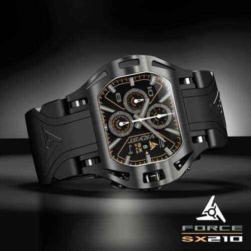 Black luxury watch for men Wryst Force SX210