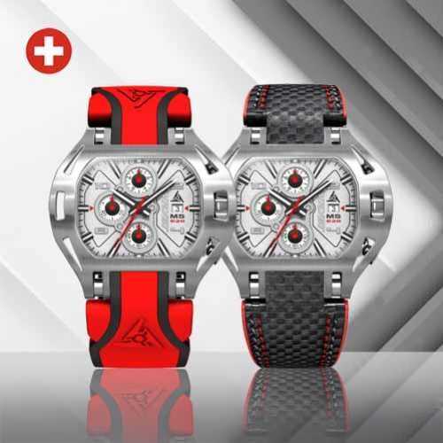 Swiss Red Racing Wristwatch Wryst MS620 for Racers