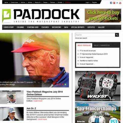 Formula 1 inspired sports watches and Paddock Magazine Grand Prix
