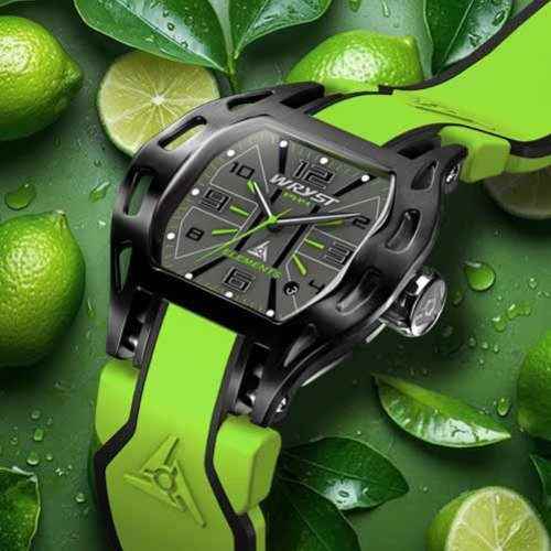 Swiss Lime Green Watch for Sports Wryst Elements PH3