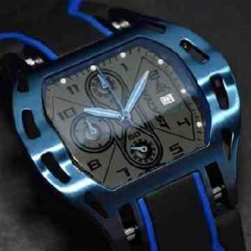 Prototype watch Wryst Airborne FW7 in blue anodized